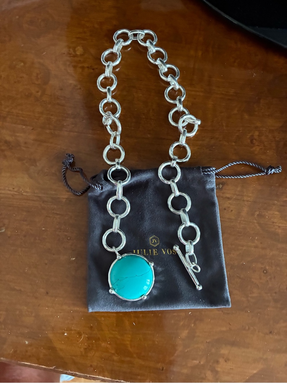 Julie Vos turquoise and silver necklace